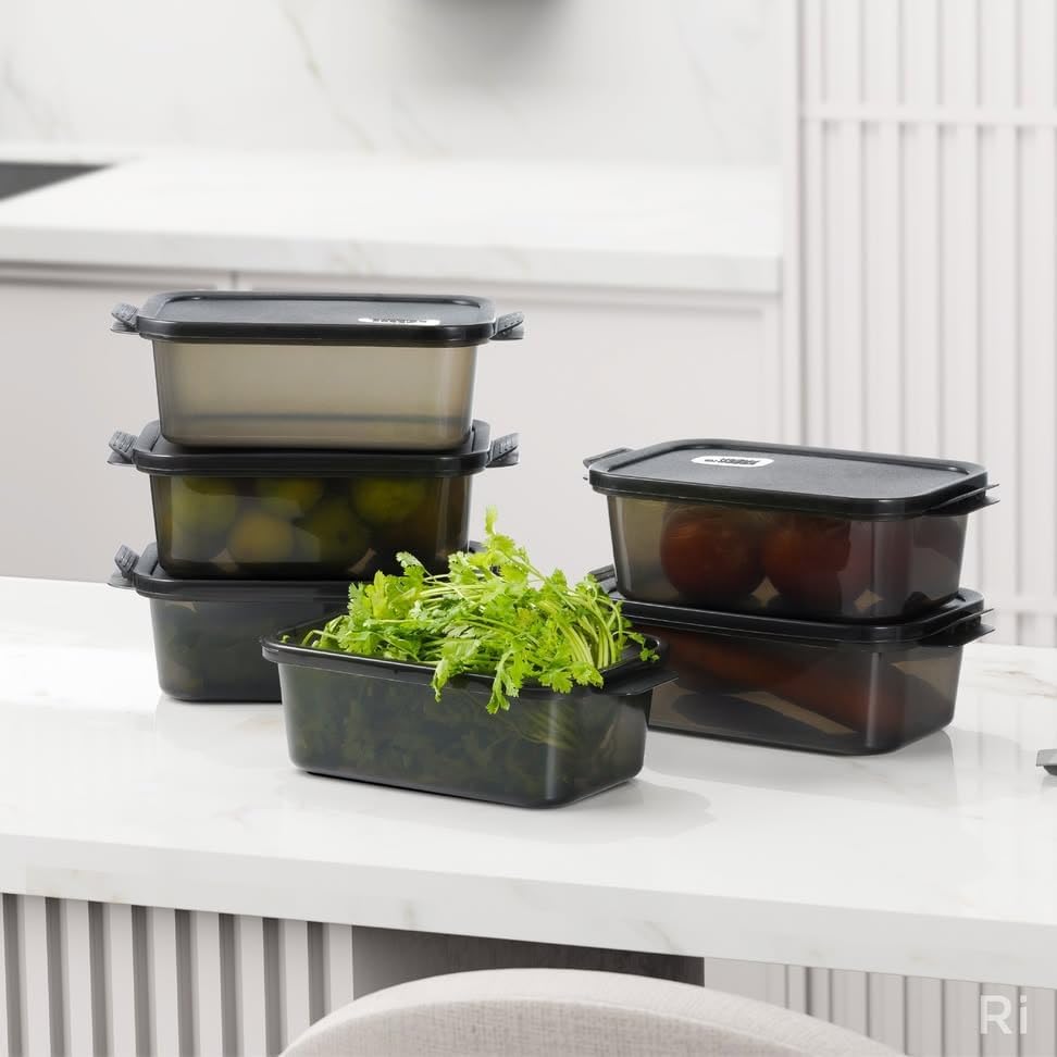 Sr Food Storage Containers | Multipurpose Stackable Kitchen Storage Boxes | Airtight Refrigerator Organizer For Fruit, Vegetable