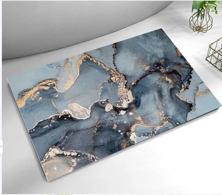 Mantavya Bathroom Mat WaterAbsorbing Bath Mat QuickDrying Mat NonSlip Mat Household Carpet Mat Super Water Absorbent Floor Ma