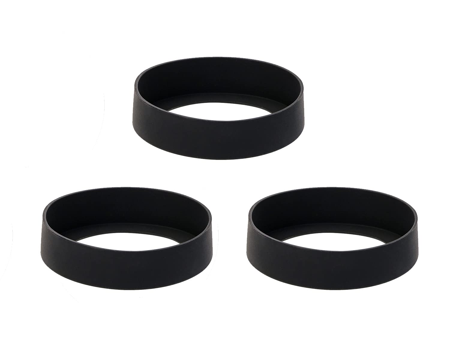 ONLYKXY 3pcs Silicone Bottom pad for Thermos Cup 7CM Diameter Holder Insulation Mat Cover NonSlip Cup Mug Coaster (Black)