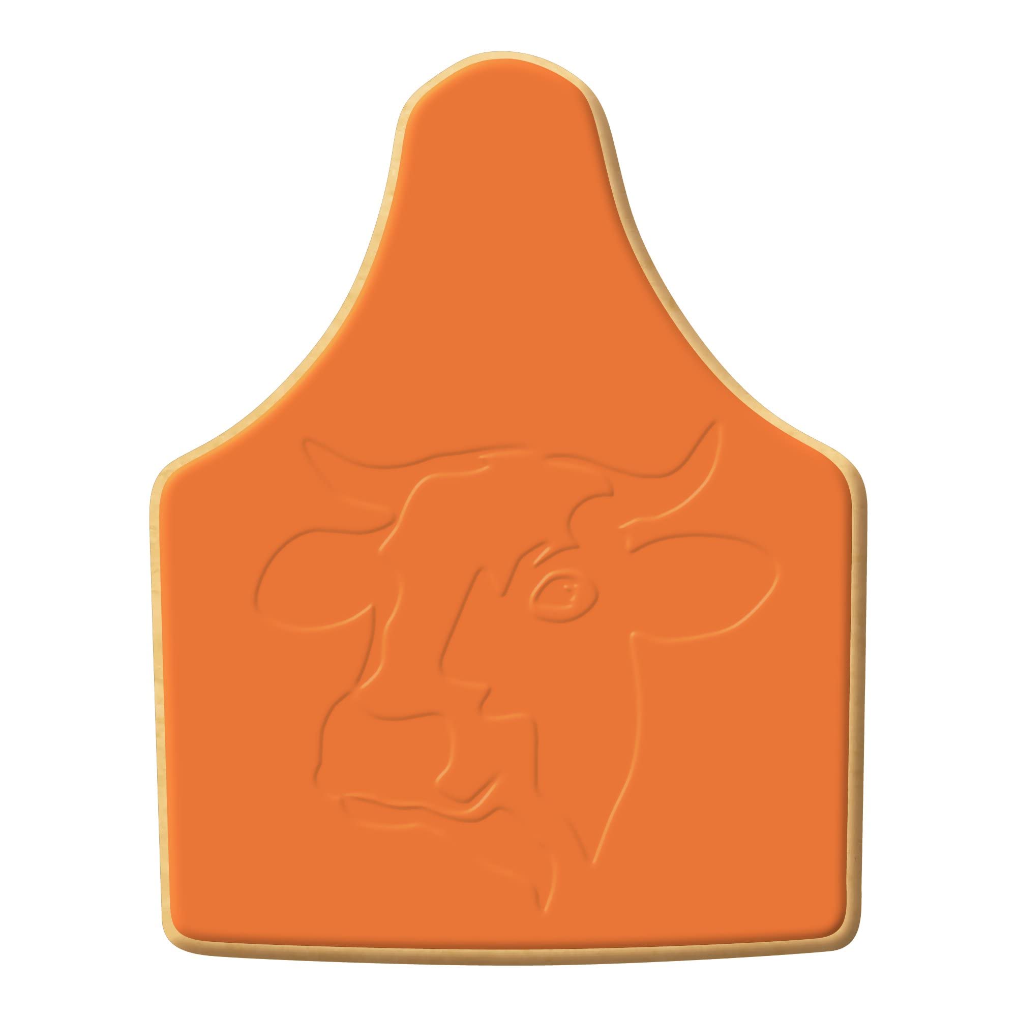 Bread Board Cookie Cutter 4 Inch - Made In The Usa - Foose Cookie Cutters Tin Plated Steel - Ear Tag Cookie Mold