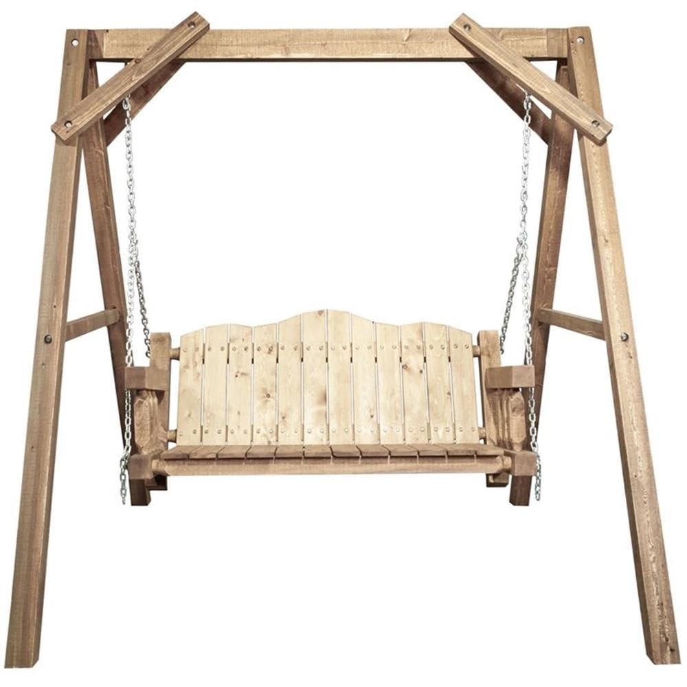 Homestead Collection Lawn Swing w/ ''A'' Frame  Exterior Stain Finish