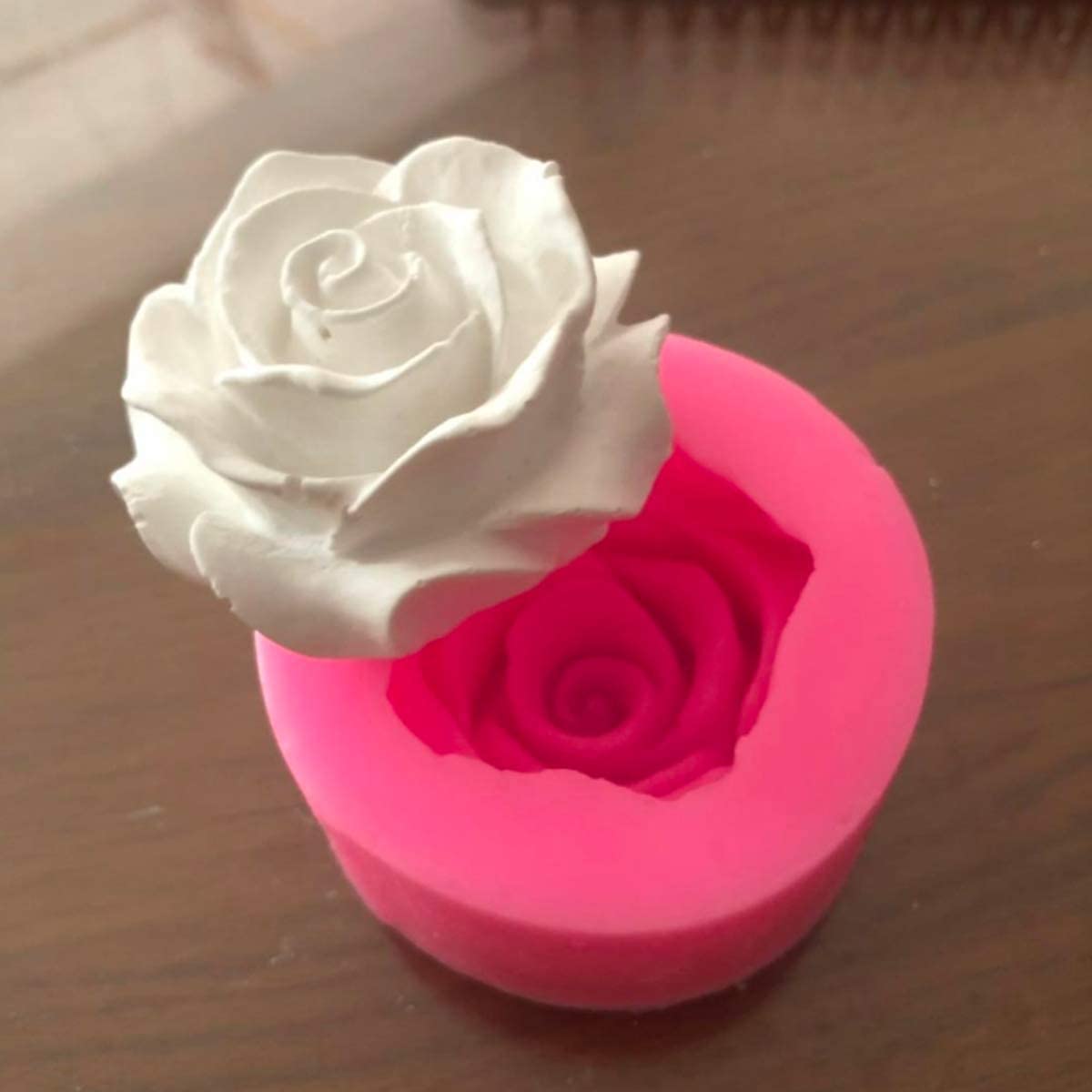 Beespring Flower Bloom Rose Shape Silicone Fondant Soap 3D Cake Molds Cupcake Jelly Candy Chocolate Decoration Baking Tool Mould