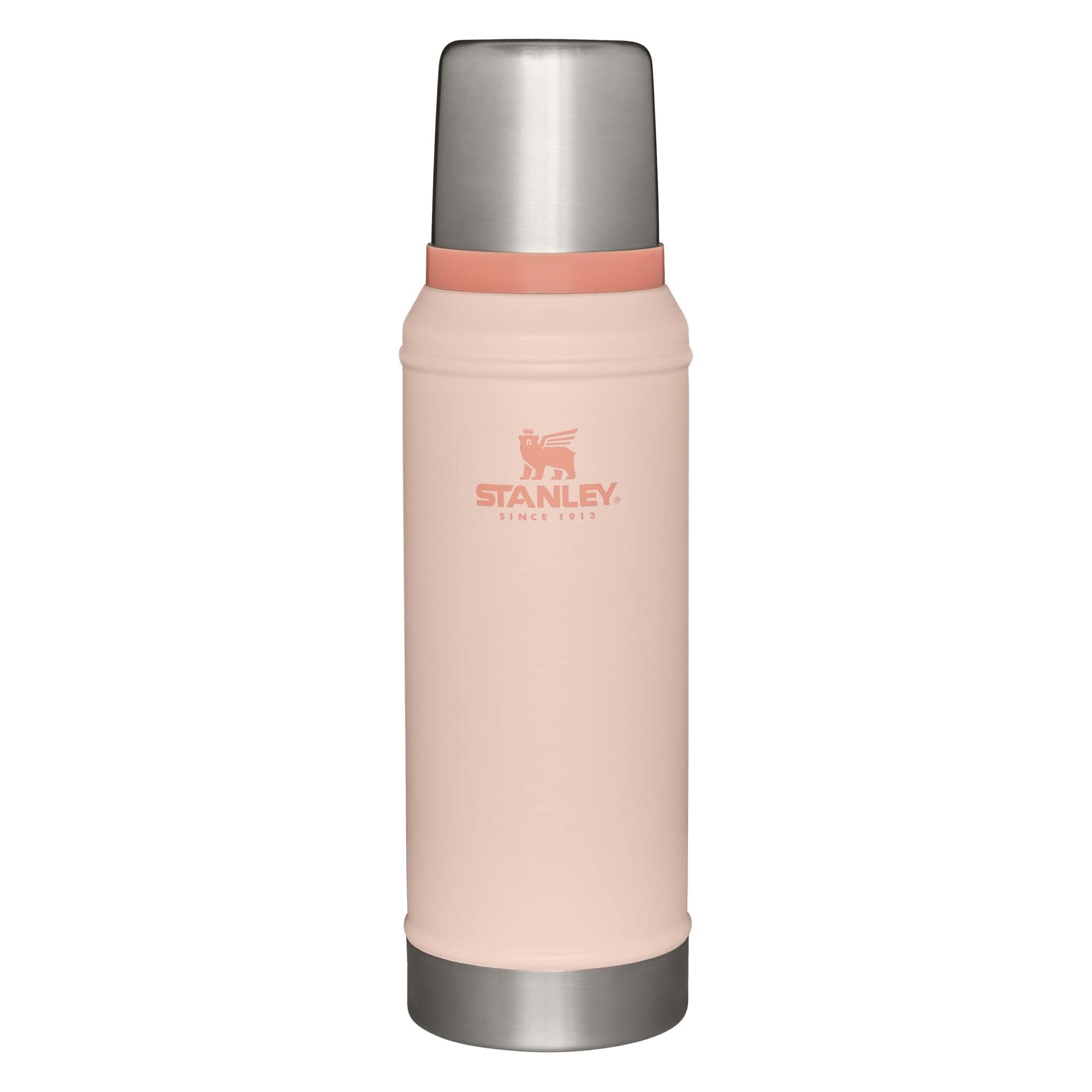 Stanley Classic Vacuum Insulated Wide Mouth Bottle - Limestone - Bpa-Free 18/8 Stainless Steel Thermos For Cold & Hot Beverages
