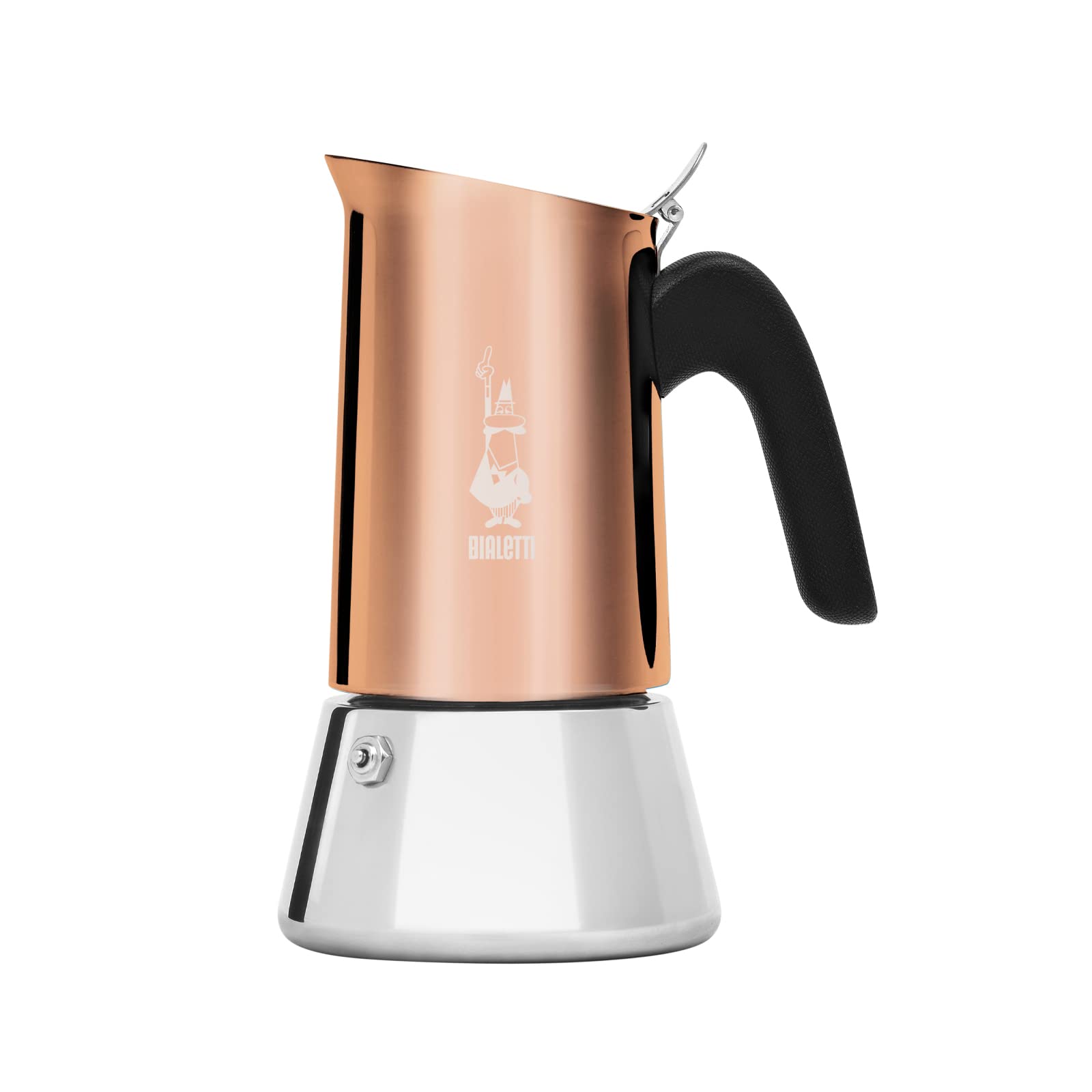 Bialetti - New Venus Induction, Stovetop Coffee Maker, Suitable for all Types of Hobs, 18/10 Steel, 4 Cups (5.7 Oz), Aluminum, C