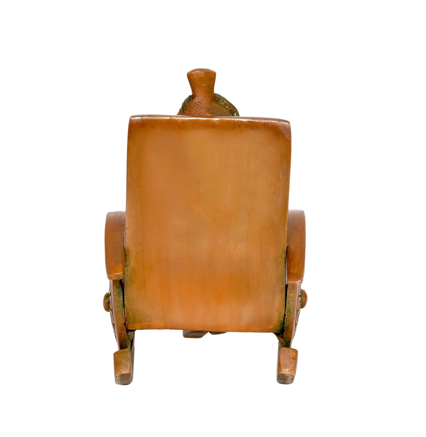 Aona Elegant Brass Ganesha Statue 6.5 Inch Handcrafted Hindu God Idol For Home & Office Dcor | Lord Ganesh Figurine