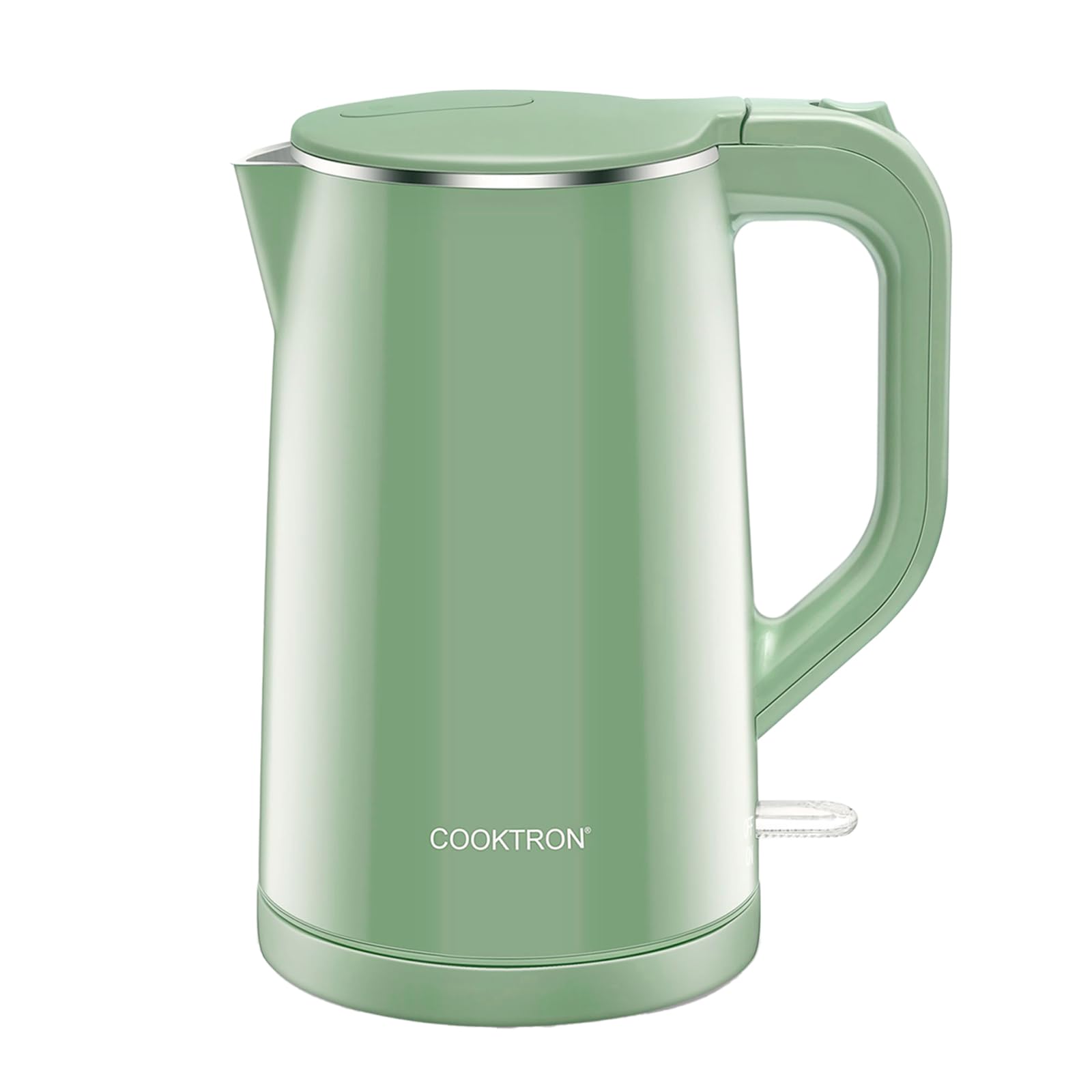 Cooktron 1.7L Electric Kettle Quiet, Double Wall Hot Water Boiler Bpa-Free, Quiet Boil And Cool Touch Tea Kettle, Cordless With