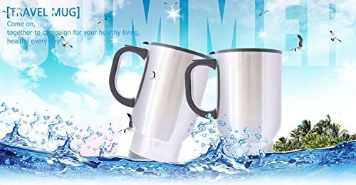 Travel Mugs I Smile Because You'Re My Brother Funny Gifts For Brother 14Oz Silver Mugs