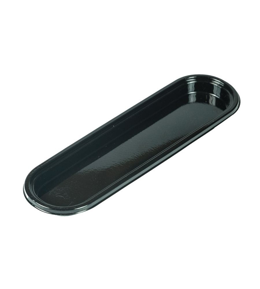 Silikomart Vassoi Fashion Eclair Black Plastic Trays Only For Fashion   Clair 80 Mold; Set Of 100 Trays