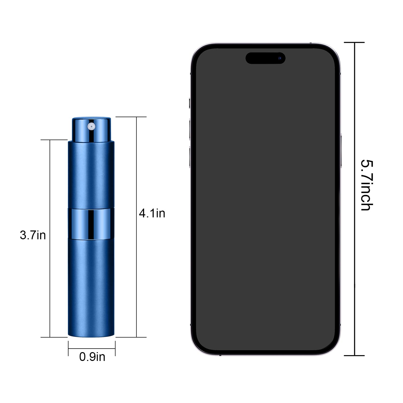 Qmoeh 4Pcs 8Ml Refillable Perfume Atomizer Travel, Portable Mini Pocket Perfume Atomizer Bottle Spray For Women Mens Small Miste