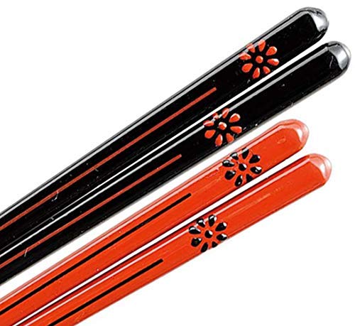 Kawaii 27920 Chopsticks, Chrysanthemum Komon, Lion Mai, Chopsticks Rest, Assortment, 9.1 / 8.3 Inches (23 / 21 Cm)