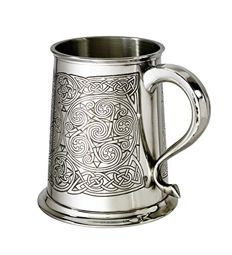 Wentworth Pewter Celtic Spirals 1Pt Pewter Tankard