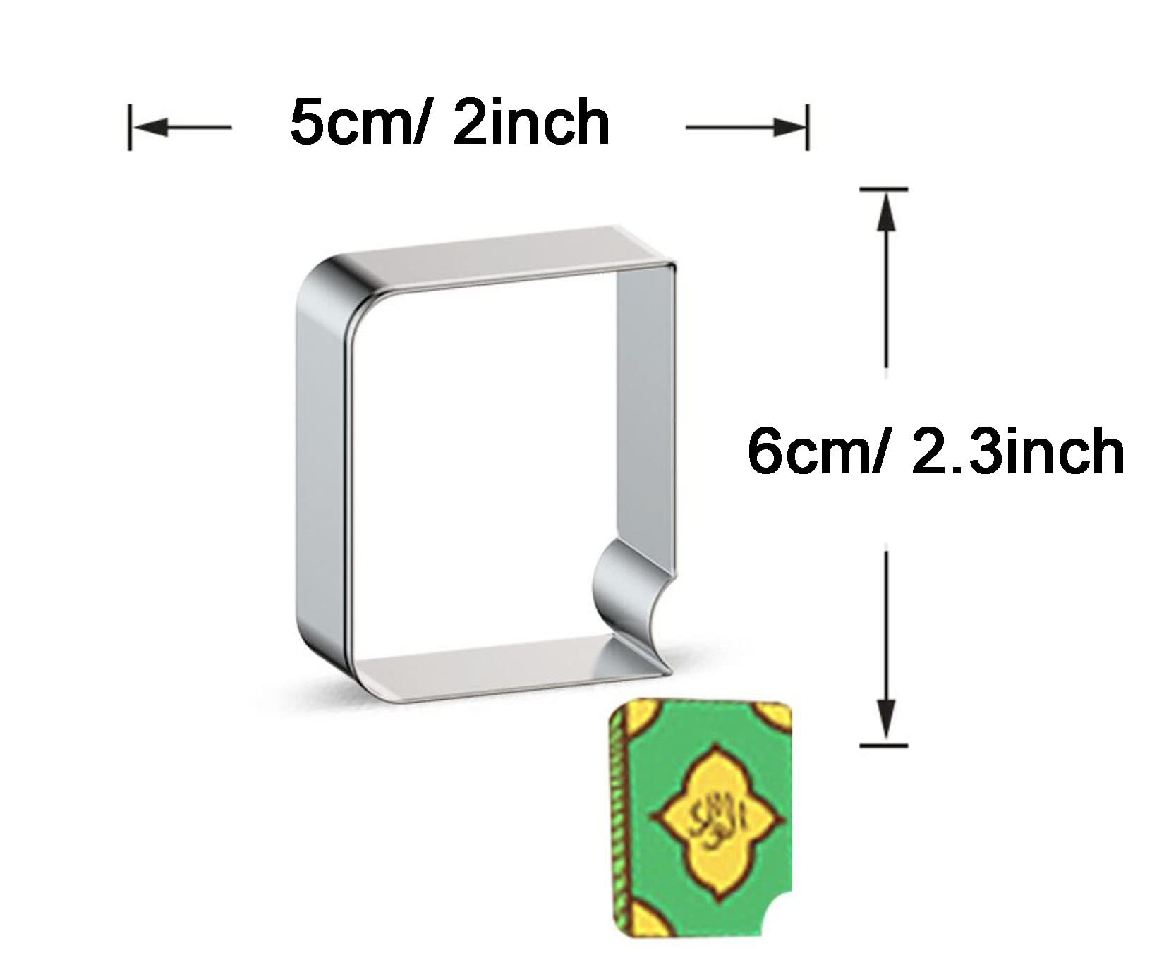Wjsyshop Book Shape Cookie Cutter - A