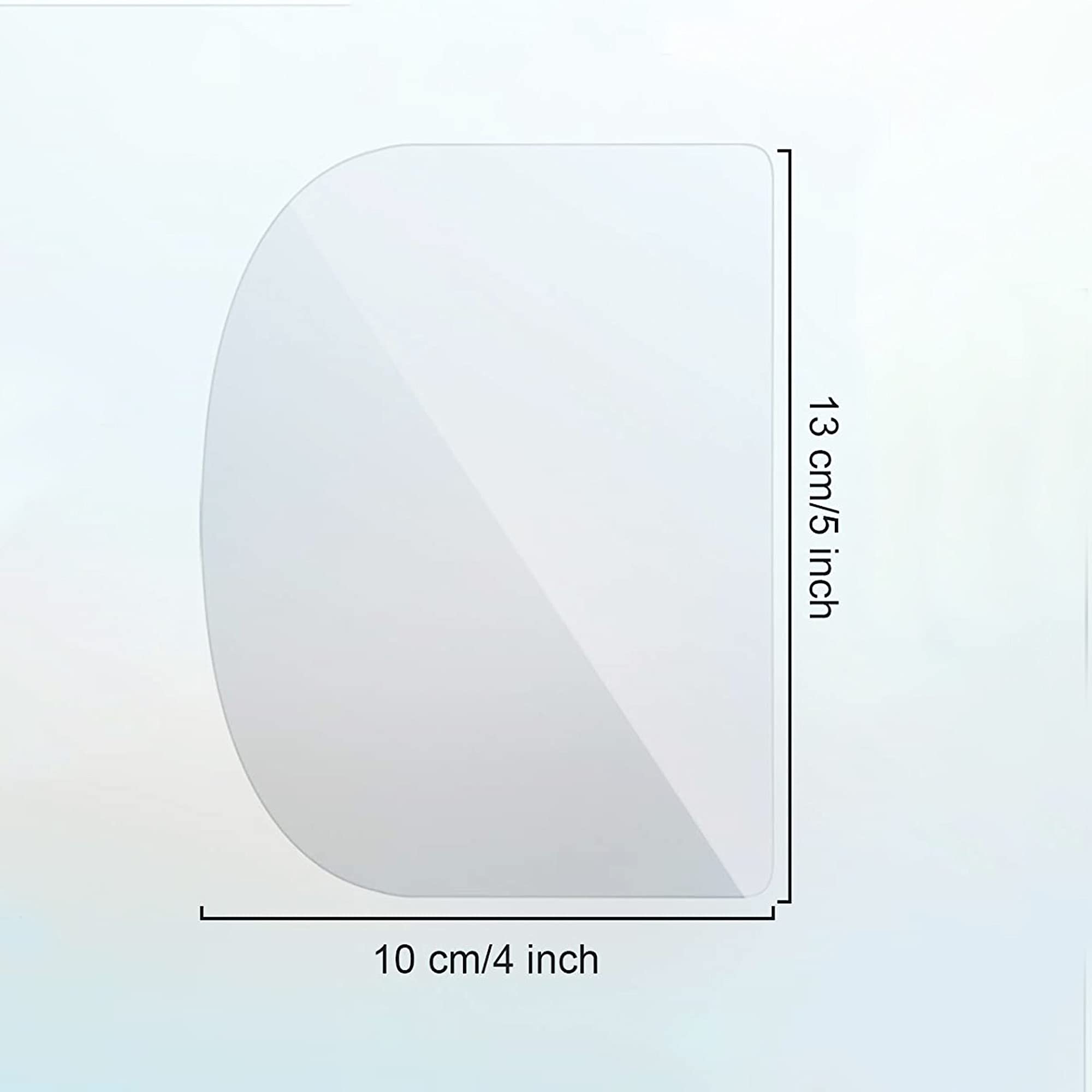 Woohome 6 Pcs Acrylic Cake Scraper Decorating Transparent Cake Cream Scraper Clear Icing Comb Contour Decorating Set For Bread P