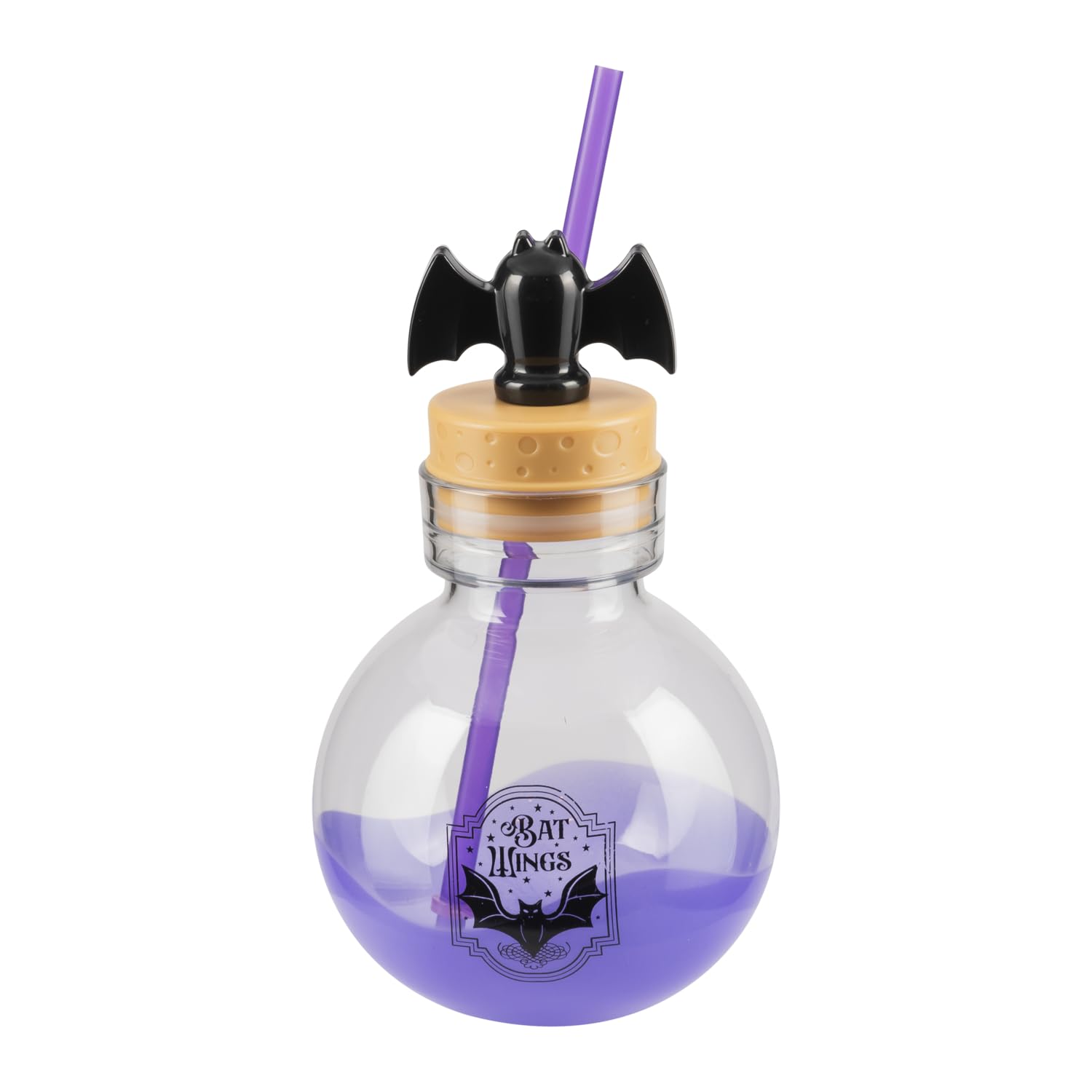 COOL GEAR 30 oz Potion Bottle with Removable Lid and Straw | Durable, BPAFree Plastic Halloween Water Bottle with Spooky Design