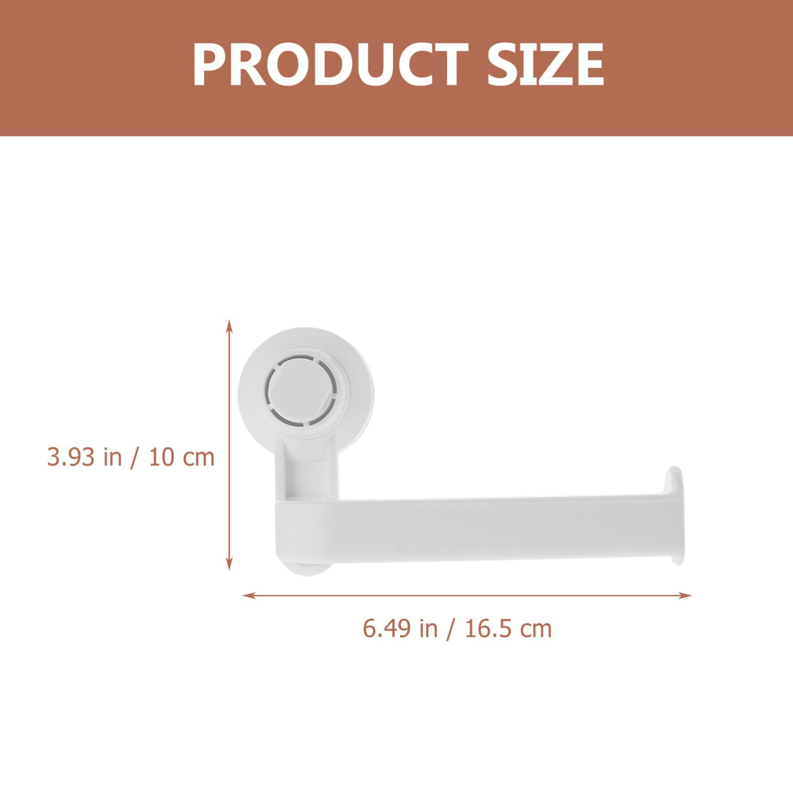 Operitacx Metal Hangers Black Vacuum Suction Cup Toilet Paper Holder Drill Bathroom Tissue Paper Roll Holder Toilet Paper Hanger