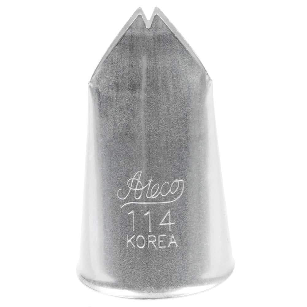 Ateco #114 Leaf Large Decorating Tip, Stainless Steel