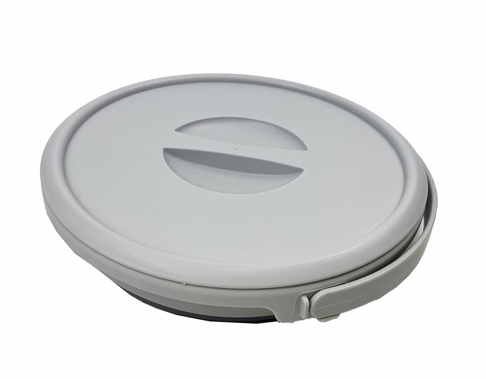 Sammart 5.5L (1.4 Gallon) Collapsible Plastic Bucket With Lid - Foldable Round Tub With Lid - Portable Fishing Water Pail - Spac