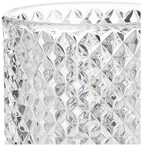 Rocktrend Home Decorative Butterfly Candy Jar Candy Dish Candy Buffet Storage Container Clear Crystal Diamond Faceted Jar With C