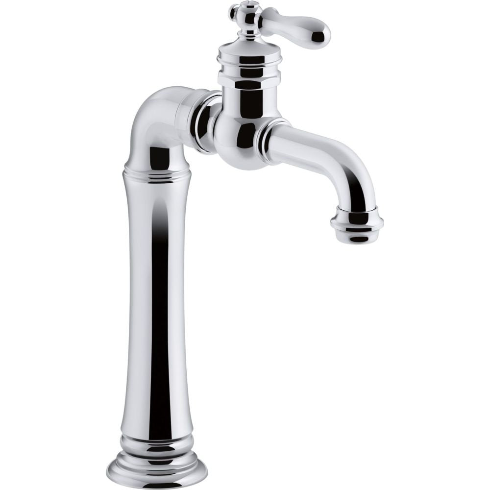 Kohler K-99268-Cp Artifacts Gentleman'S Bar Sink Faucet, Polished Chrome, Single Handle, Prep Faucet, Secondary Faucet, Single H