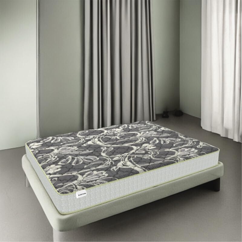 SLEEPSPA BY COIRFIT MEMOLATEX Visco Pro Memory Foam with Bamboo Charcoal Fabric 4 Inch King Size Latex Mattress (80X70 Inch) Tem