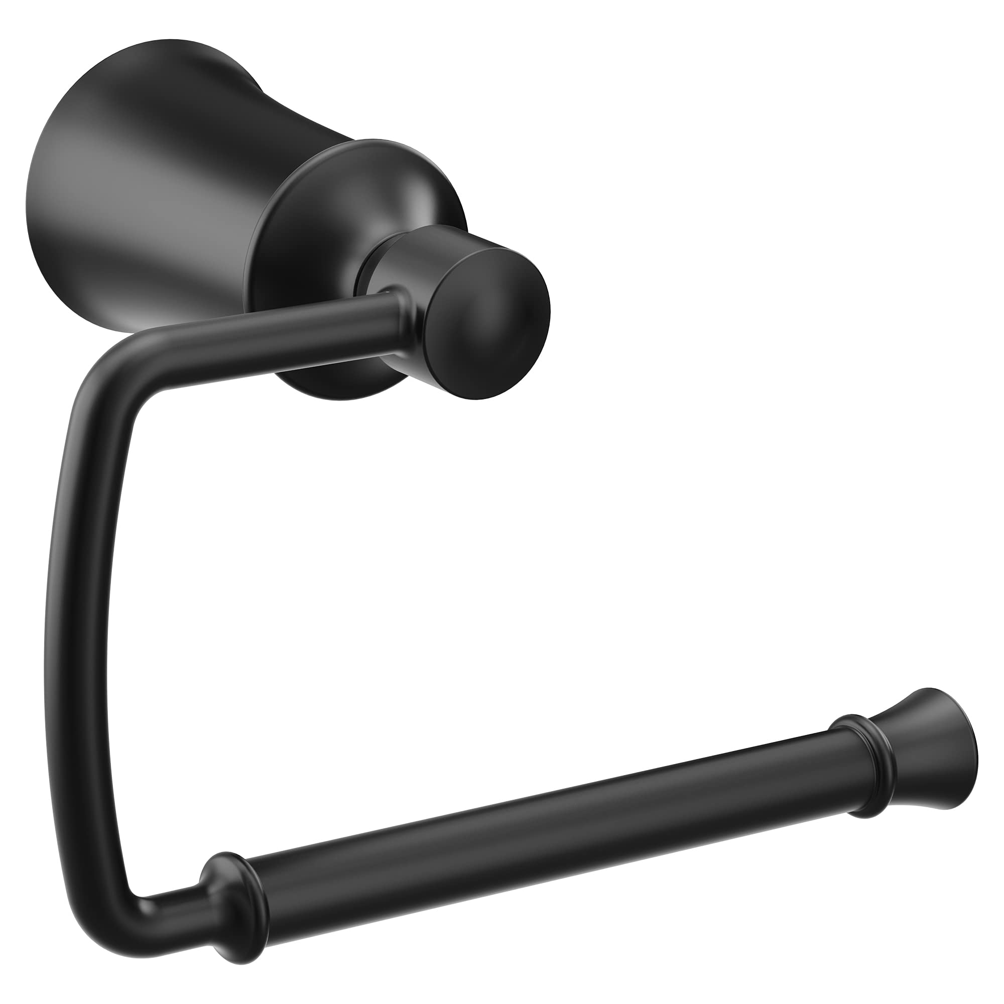 Moen Yb2108Bl Dartmoor Single Post Toilet Paper Holder, Matte Black