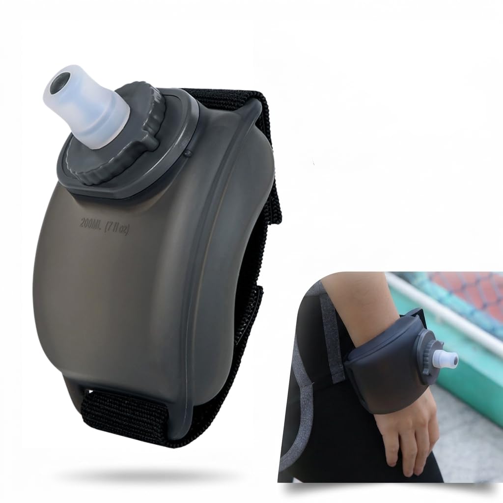 POPETPOP Wrist Band Water Bottle Portable Fitness Water Bottle for Running Jogging Climbing Outdoor Sports Hands Free Hydration 