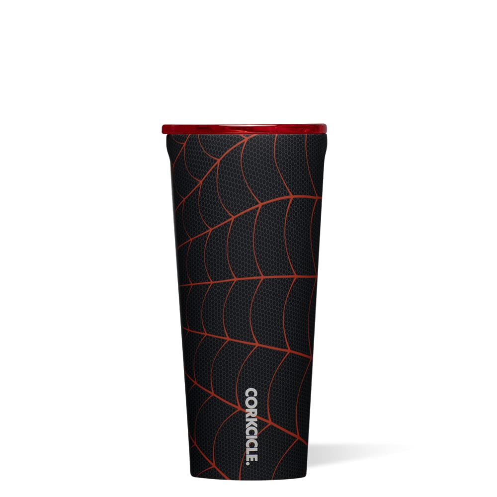 Corkcicle X Marvel Spider-Man Miles Morales Classic Insulated Coffee Mug With Lid, 24 Oz - Stainless Steel Travel Tumbler Keeps
