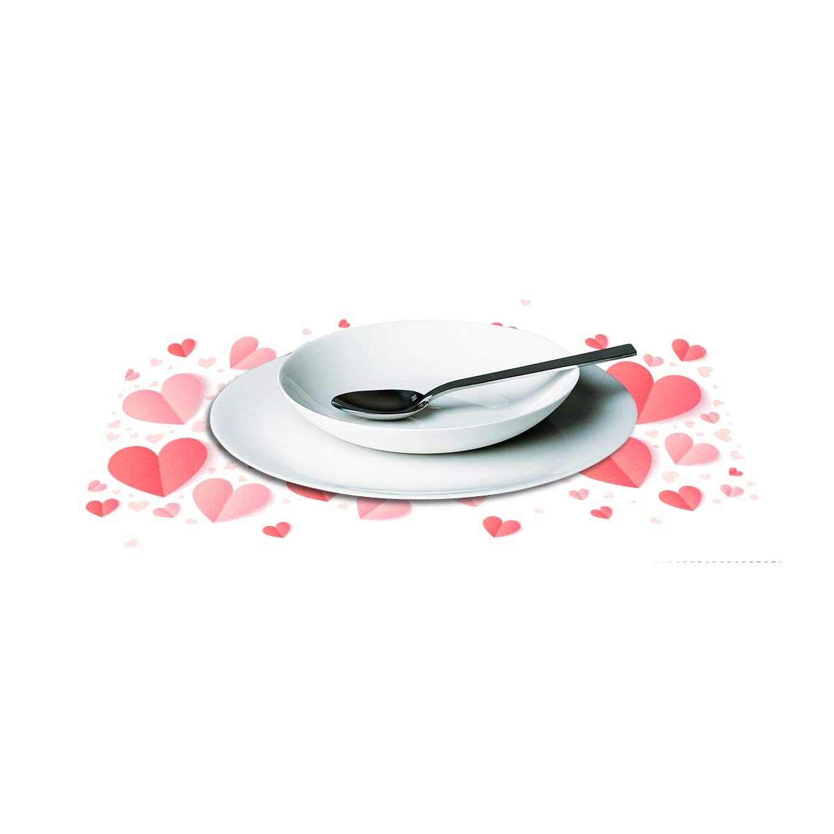 Woor Valentines Day Pink And Red Hearts Placemats For Dining Table Heat Resistant Kitchen Table Decor Washable Table Mats Set Of