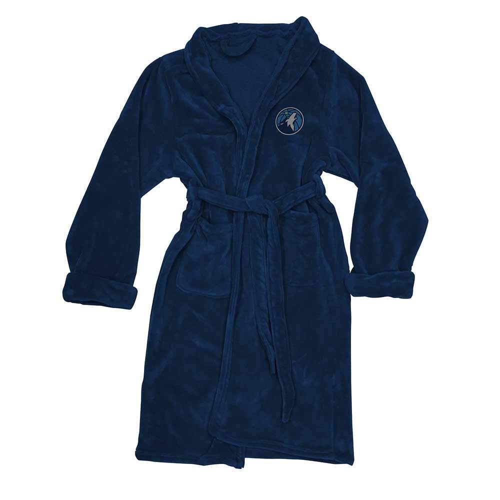 Timberwolves OFFIcIAL NBA Mens LXL Silk Touch Bath Robe 26 x 47(D0102H94DK7)