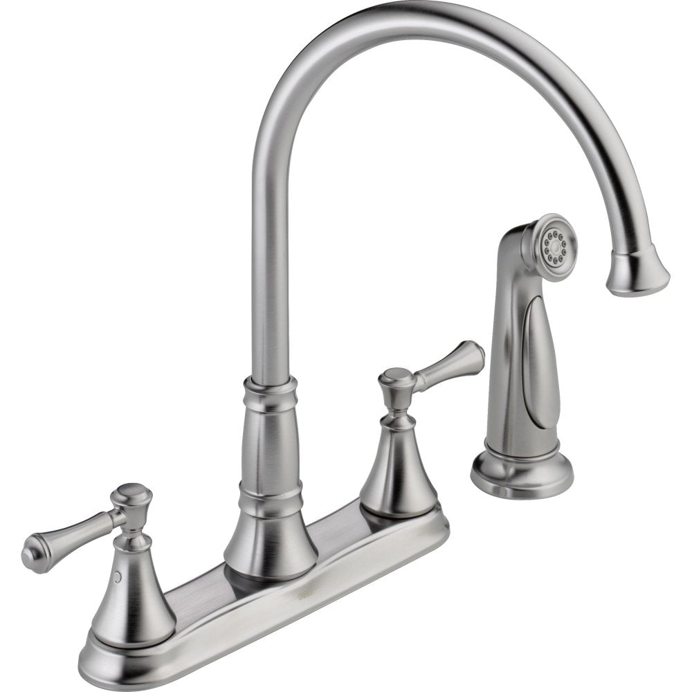 DELTA FAUCET 2497LF-AR, 8.34 x 10.41 x 8.34 inches, Arctic Stainless