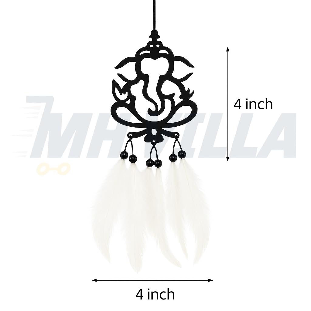 MH VILLA Dream Catcher Car Hanging Emblem Wall Hanging Ganesha (Dream Catcher Ganesh)