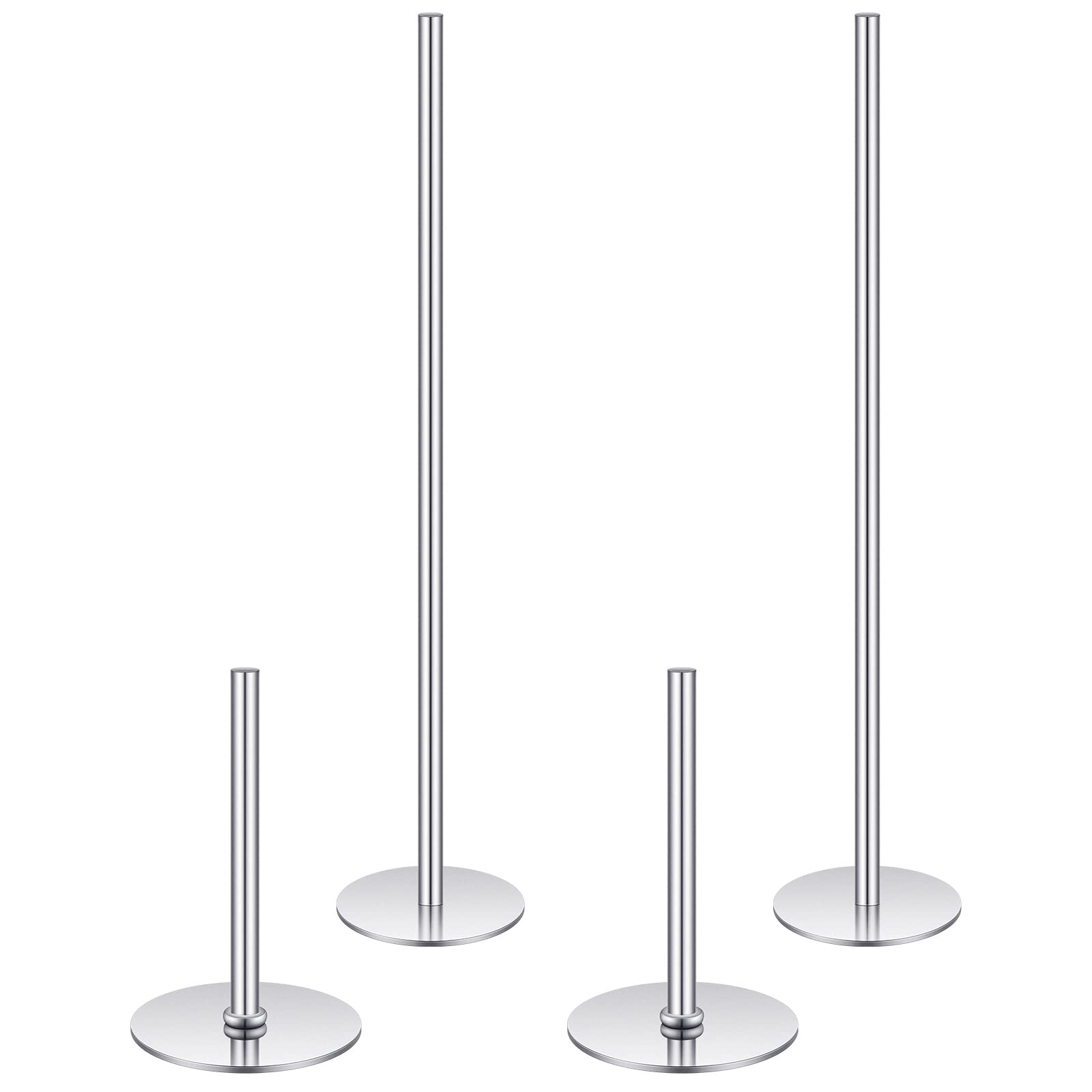 4 Pieces Stainless Steel Cake Heating Core 6 Inch And 2 Inch Silver Heating Rod Cake Baking Supplies For Baby Shower Birthday Pa