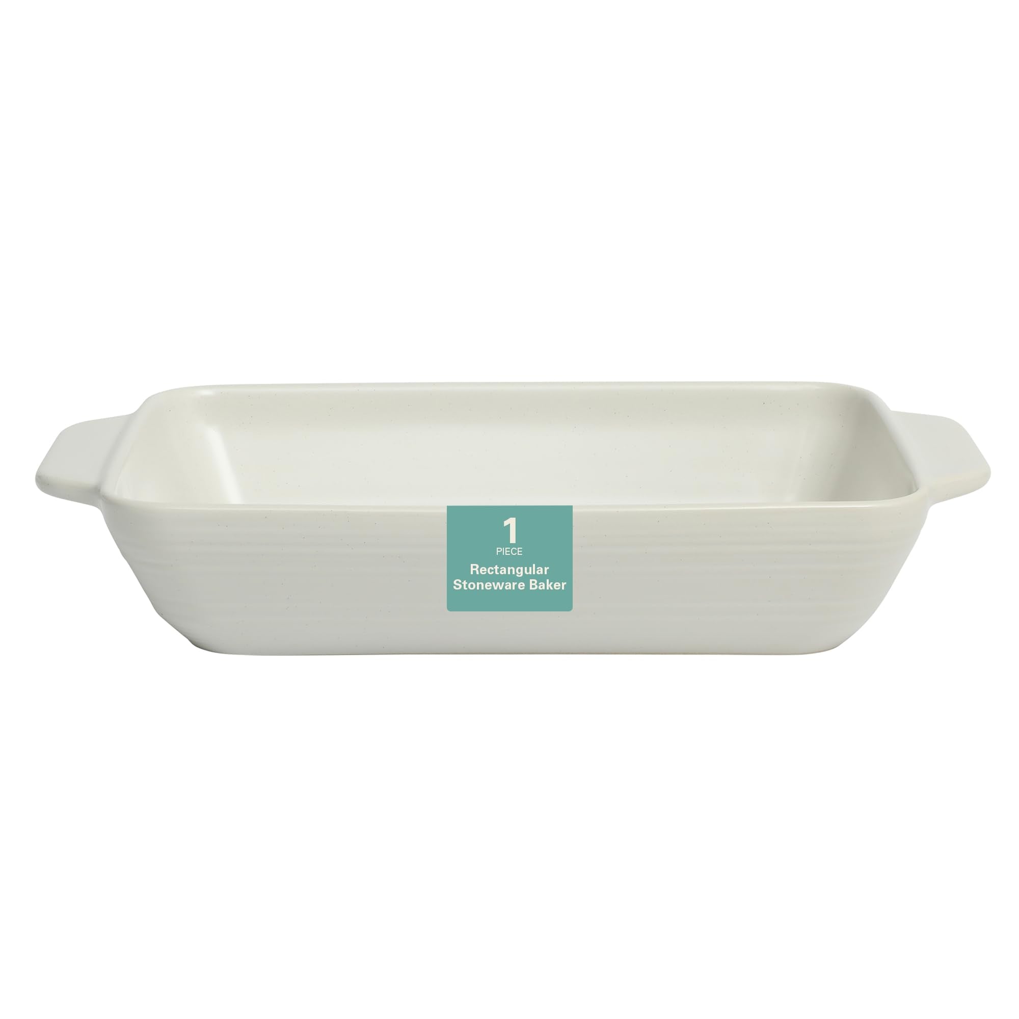 Gibson Home Beachmont 9 x 13 4 Qt Casserole Baking Dish for Oven, Ceramic Baking Pan, Lasagna Pan with Handles  Micorwave and O