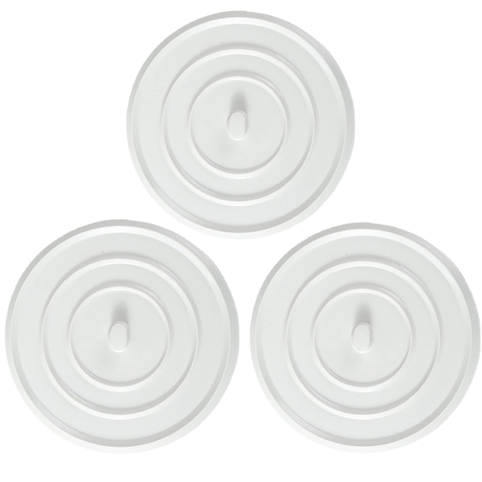 3 Pack Tub Stopper, 4.5-Inches Silicone Bathtub Drain Stopper Plug Sink Plug Universal Sink Stopper And Travel Plug For Kitchens