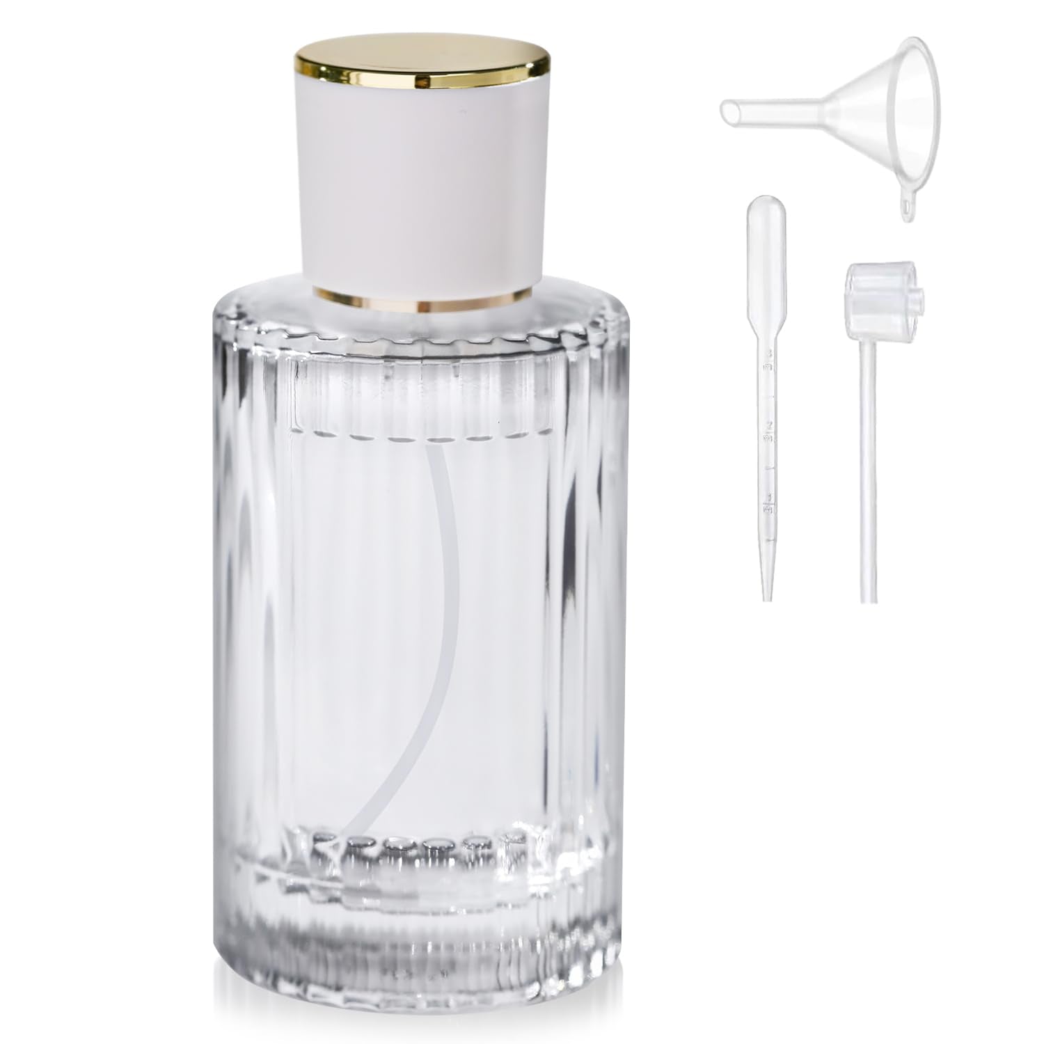 Zoyraya 100ml/3.4 Oz Glass Perfume Spray Bottle Atomizer,Refillable Bottle