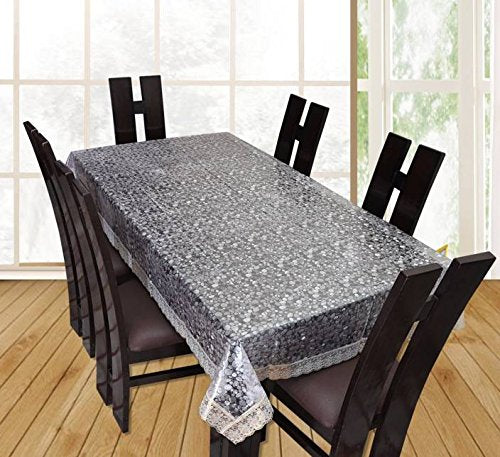 CASA Furnishing PVC Embossed 6 Seater Table Cover/Cloth Waterproof Protector 60x90 Inches Rectangle (Dining Table Cover with Lac