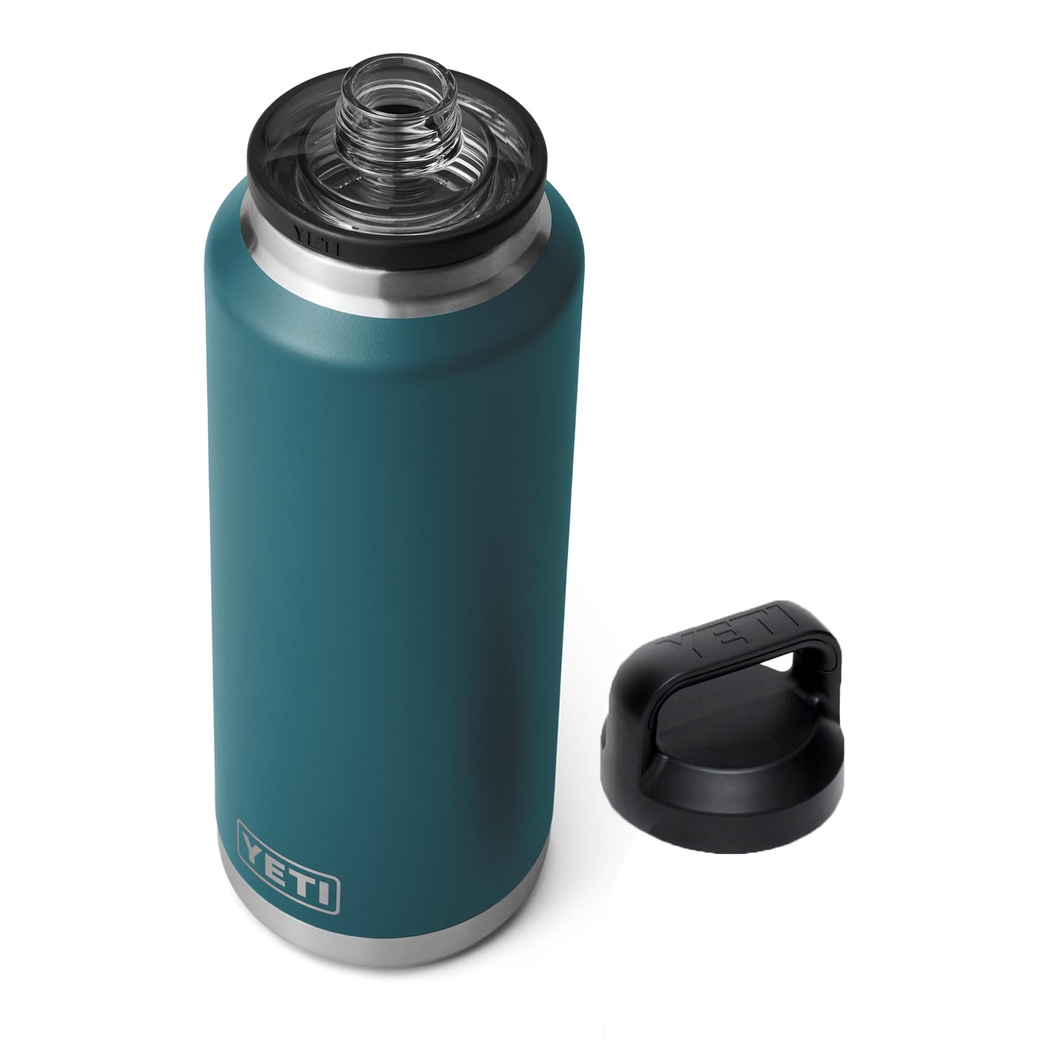 YETI Rambler 46 oz Bottle, Leakproof, Vacuum Insulated, Stainless Steel with Chug Cap, Agave Teal