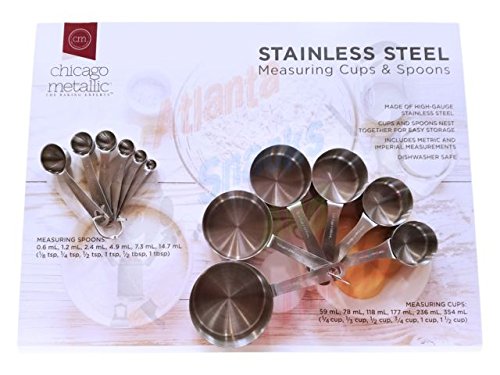 Stainless Steel Measuring Cups & Spoons