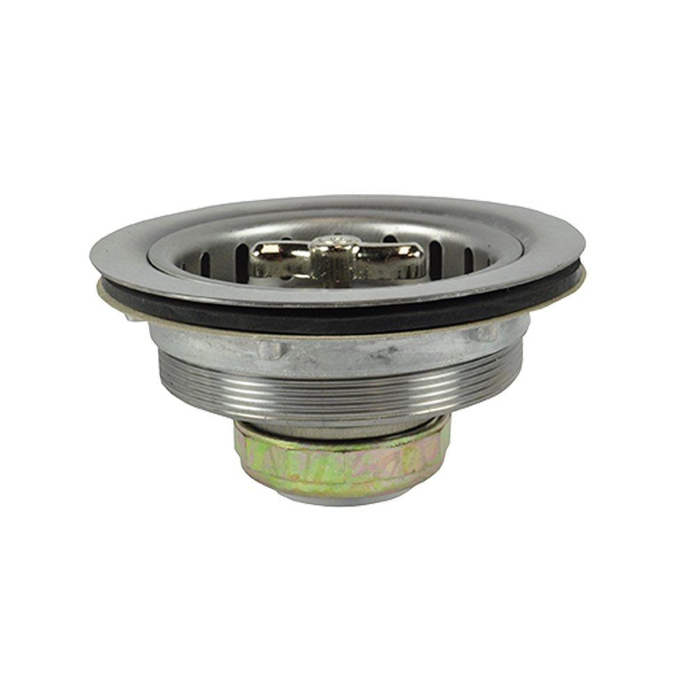 Danco Twist Tight Kitchen Sink Strainer Assembly, 3-1/2 Inch, Stainless Steel, 1-Pack (81077)