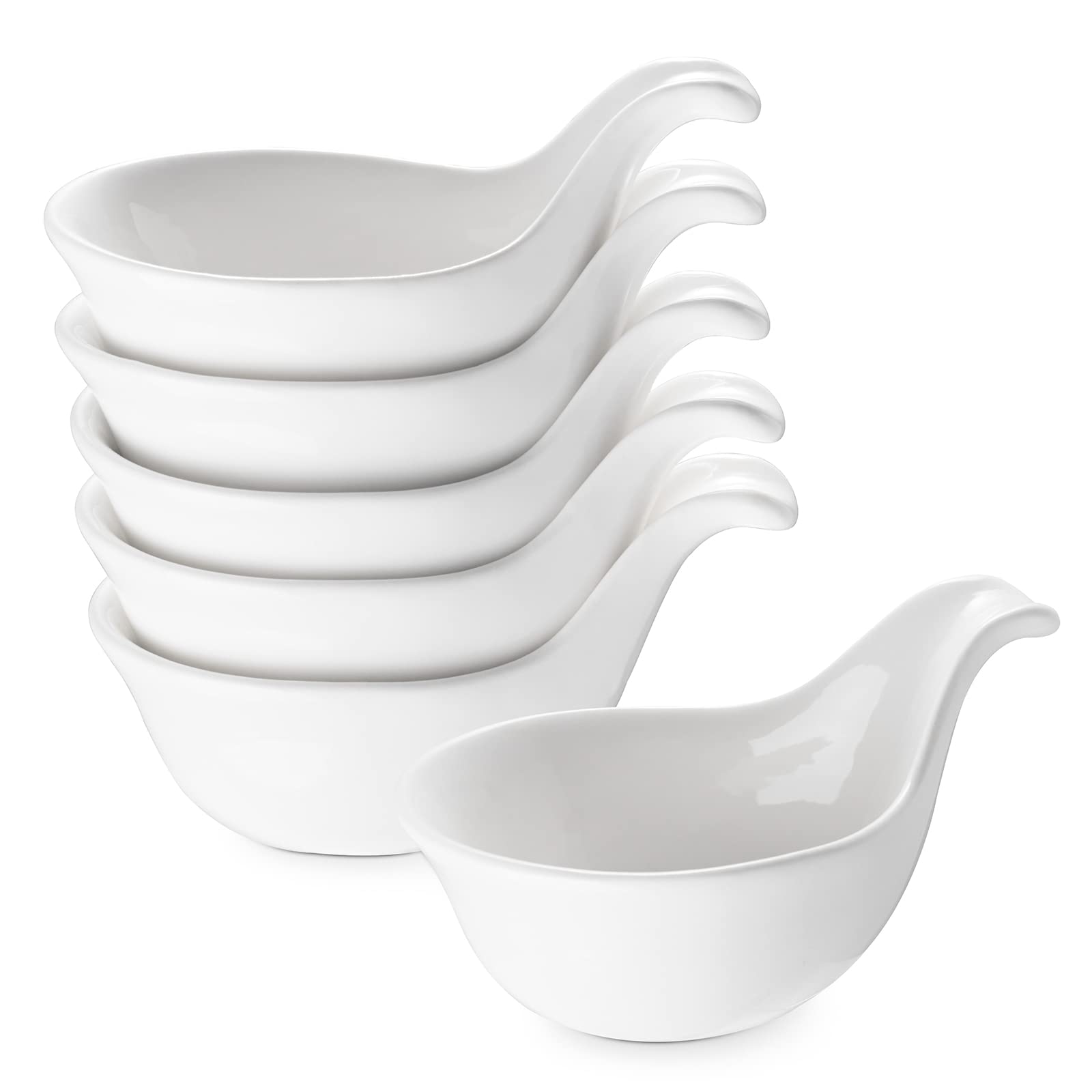 Dowan Soy Sauce Dish, Charcuterie Bowls, 3 Oz Dipping Bowls With Handles, Small Bowls For Side Dish, Dipping, Serving, Spice, Sa