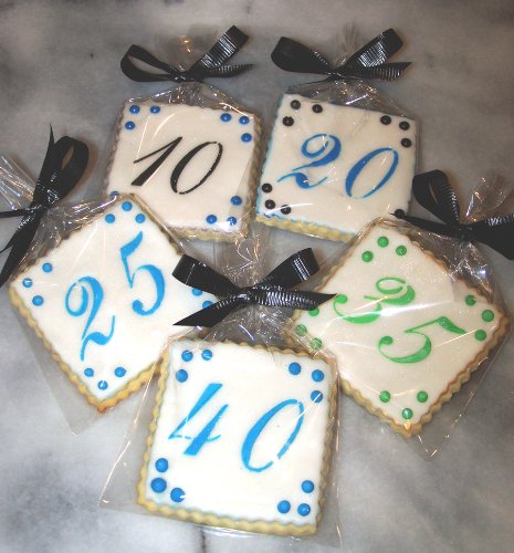 Designer Stencils 1.25 Inch Script Numbers Cake Stencils, Beige/Semi-Transparent