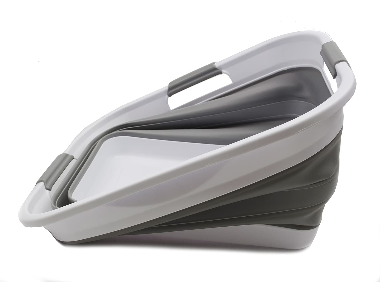 Sammart 30L (8 Gallon) Collapsible Plastic Laundry Basket - Foldable Pop Up Storage Container/Organizer - Space Saving Hamper/Ba