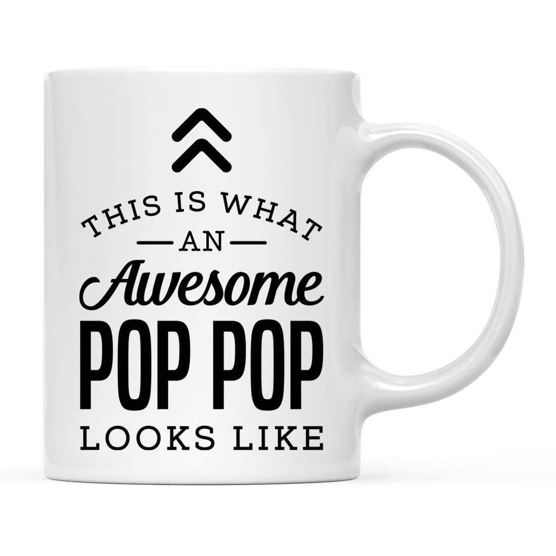 Andaz Press 11oz. Ceramic Coffee Tea Mug Gift, This is What an Awesome Pop Pop Looks Like, 1-Pack, Birthday Gift Ideas Coworker