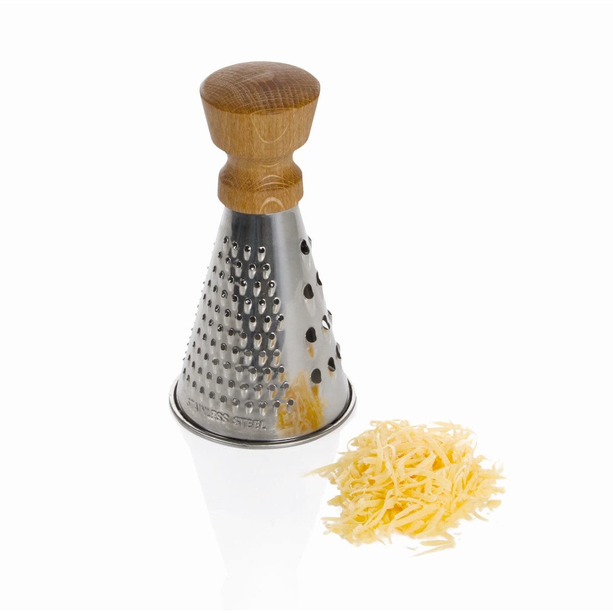 BOSKA Stainless Steel Table Grater - Manual Shredder for Cheese & Veggies - Small, Silver, Model 320115