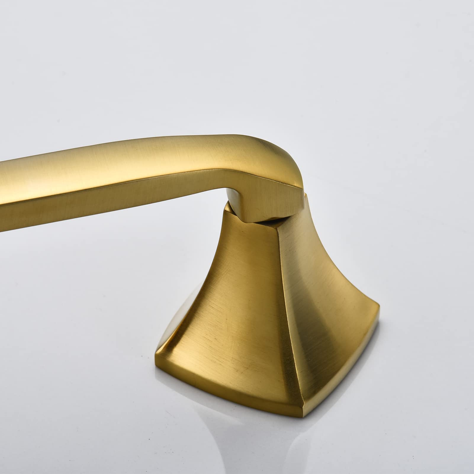 Pivoting Toilet Paper Holder, Brushed Gold, Zinc Construction, Bathroom Accessories