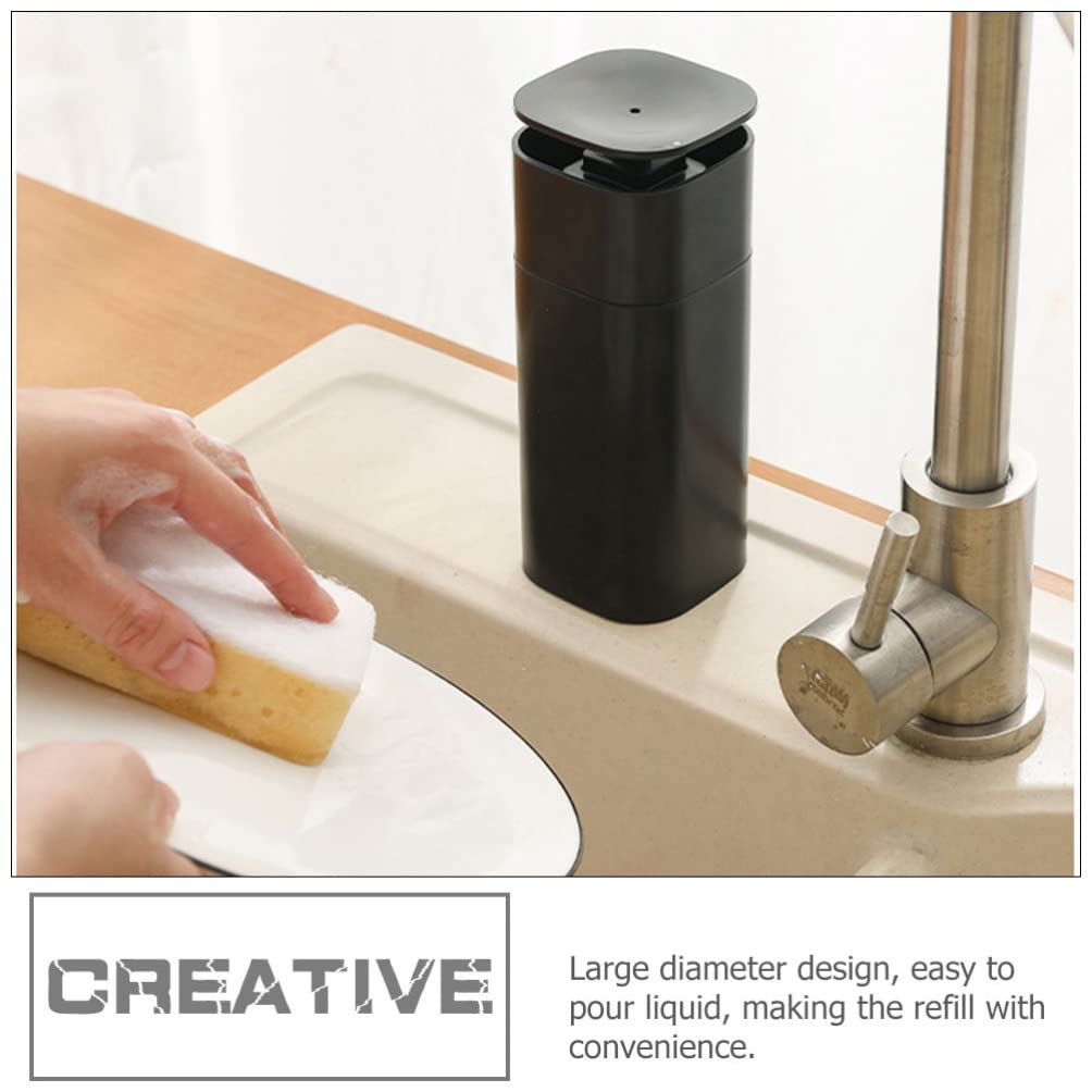 Doitool Push Down Empty Pump Dispenser Bottle, Push Down Liquid Pumping Empty Bottle Dispenser For Nail Polish And Makeup Remove