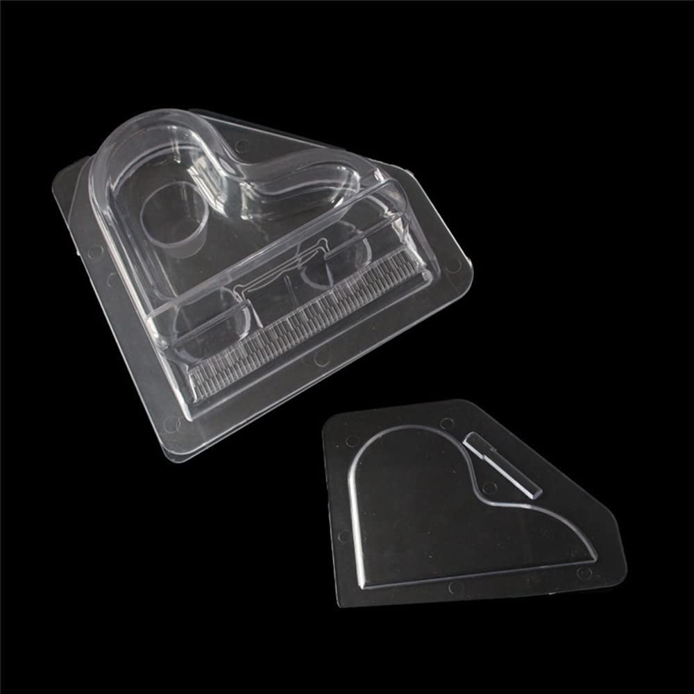 Tuke 3D Piano Chocolate Molds Diy Clear Plastic Polycarbonate Mould For Cake Topper Decorating, Fondant, Candy, Plaster Of Paris