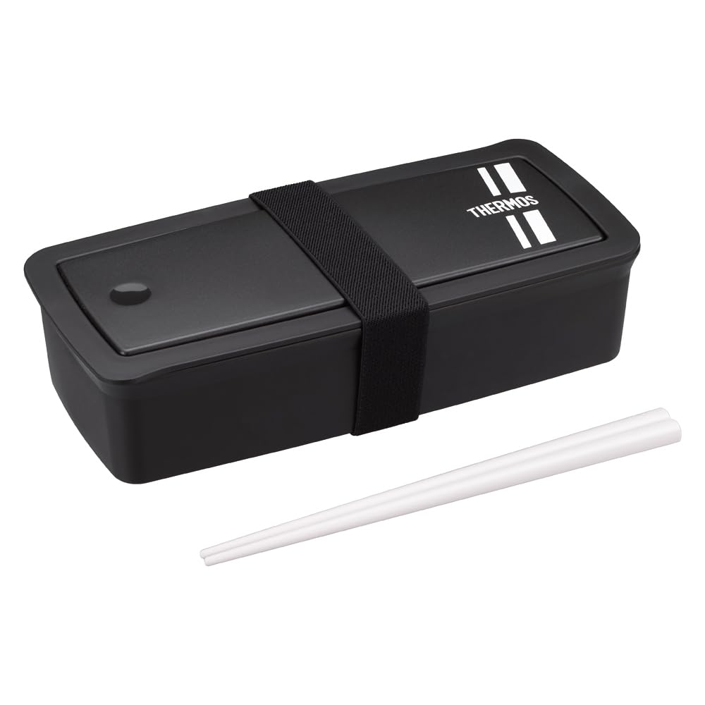 Thermos DJS701 BKSL Lunch Box, Fresh Lunch Box with Chopsticks, 23.7 fl oz (700 ml), Black Silver