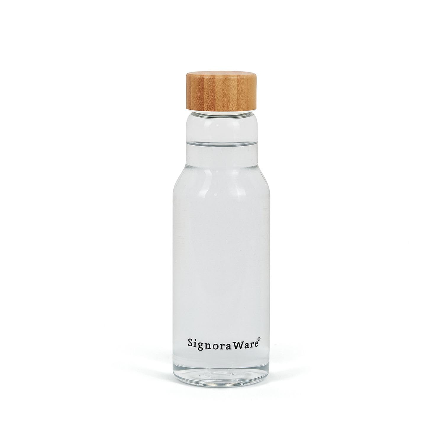 Signoraware Wildflower Borosilicate Glass Bottle | Airtight & Leakproof | Heat Resistant | Elegant Floral Design | Ideal For Wat