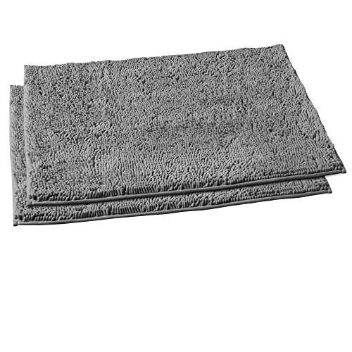 Luxurux Bathroom Rug Mat Set-Extra-Soft Plush Bath Mat Shower Bathroom Rugs Chenille Microfiber Material, Super Absorbent Light